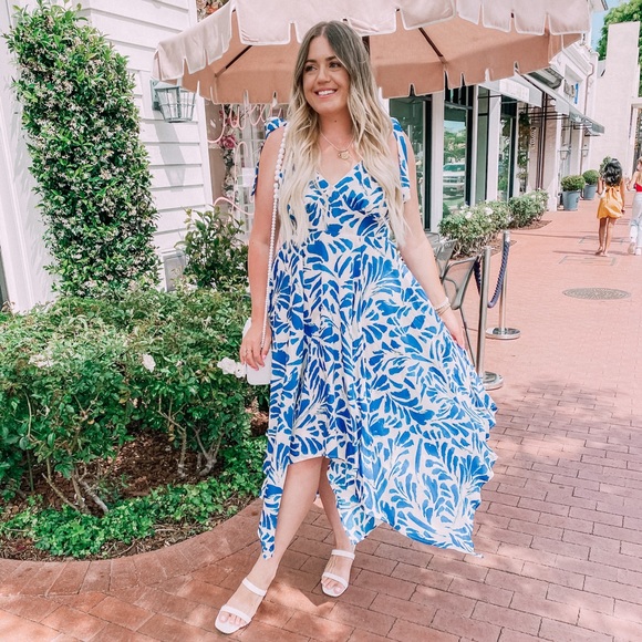 Alexis Dresses Nwt Target X Alexis Blue Printed Dress Poshmark